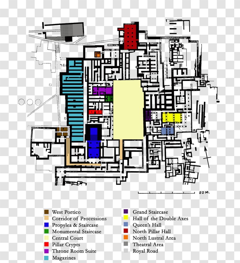 Bronze Age Laberinto De Creta Labyrinth Palace Minoan Civilization - Lines Transparent PNG