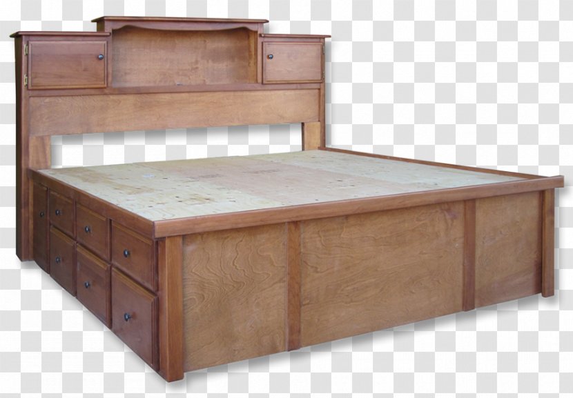 Bed Frame Furniture Drawer Headboard Mattress - Pedestals Transparent PNG