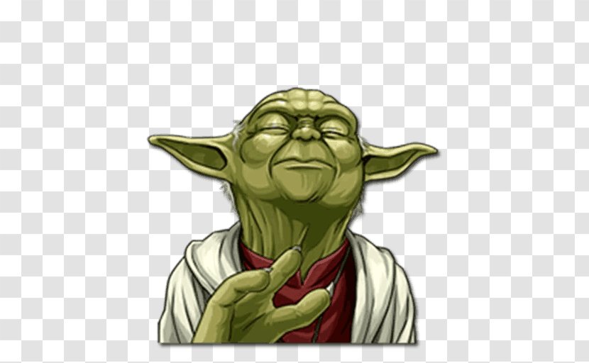 Yoda Sticker Telegram Star Wars Decal Transparent PNG