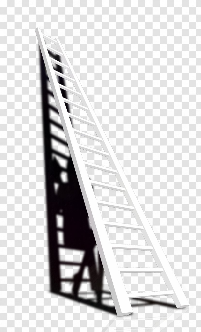 Ladder Stairs Download - Black And White - Pictures Transparent PNG