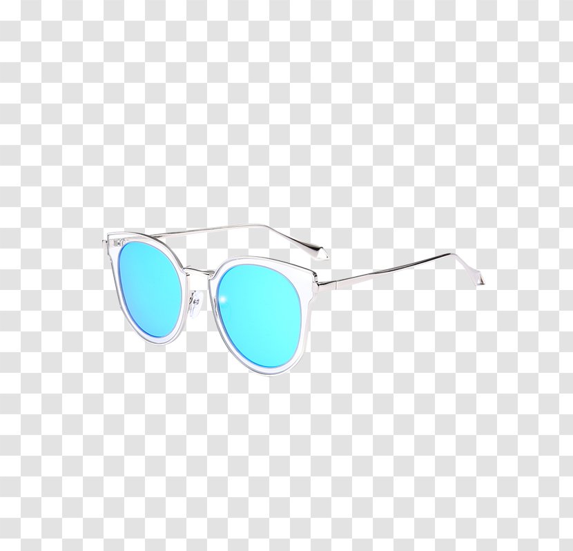 Goggles Sunglasses Cat Eye Glasses - Eyewear - Blue Transparent PNG