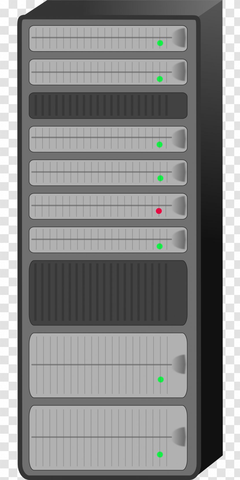 Mainframe Computer 19-inch Rack Servers Clip Art - Server Transparent PNG