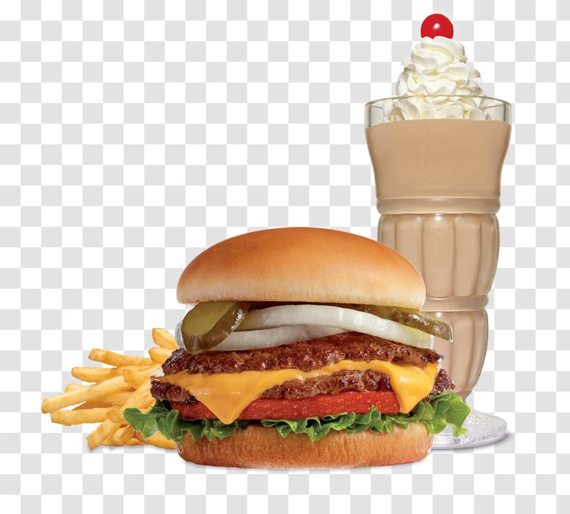 Milkshake Hamburger Fast Food Steak Burger 'n Shake - Slider Transparent PNG