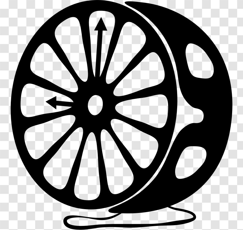 Negative Silhouette Drawing Clip Art - Bicycle Wheel Transparent PNG
