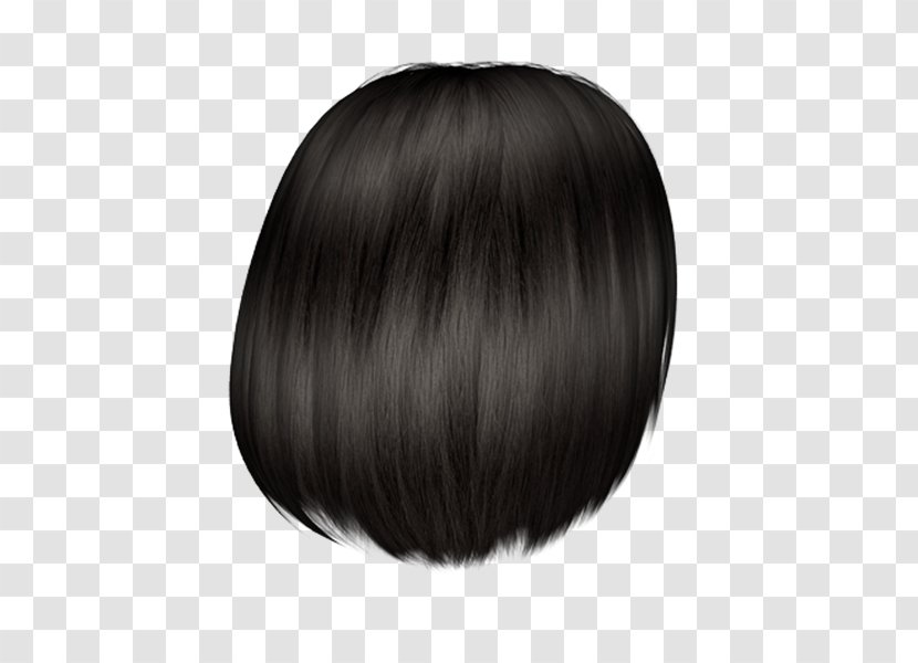 Wig Layered Hair Step Cutting Bangs - Black - Luca Modric Transparent PNG