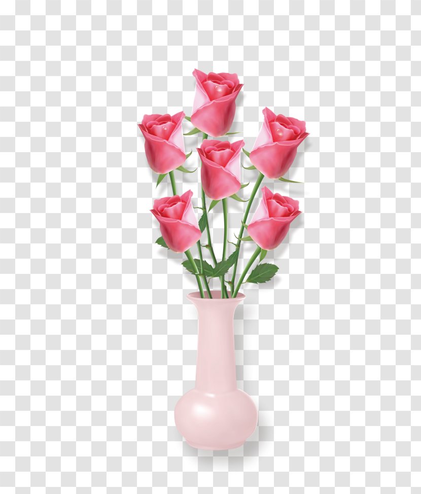 Vase Rose - Floristry - Of Roses Transparent PNG