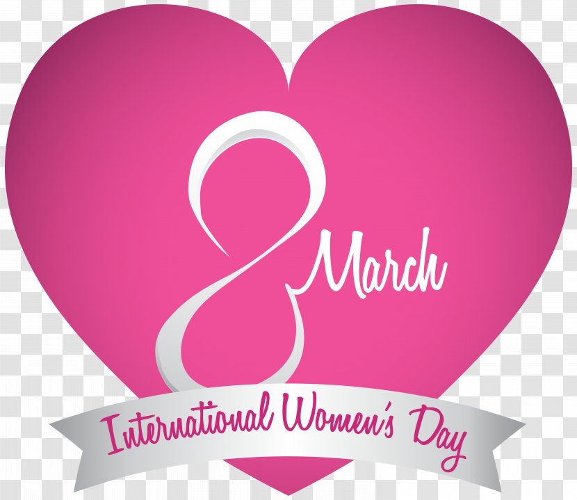 International Women's Day Woman Clip Art - Greeting - March 8 Womens Pink Heart PNG Clipart Image Transparent PNG