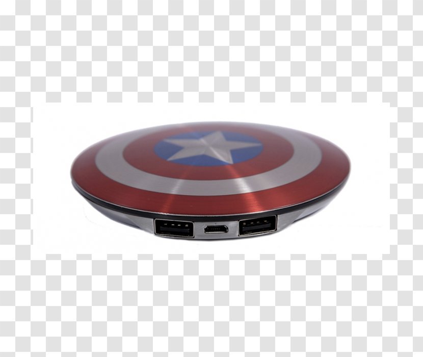 Captain America's Shield Battery Charger Avengers Superhero - Marvel Comics - Mobile Case Transparent PNG