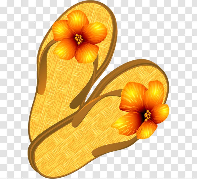 Slipper Dress Shoe Flip-flops Court - Flower - Sandal Transparent PNG