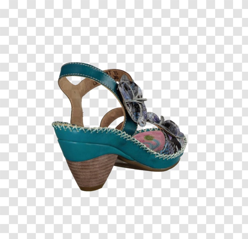 Sandal Shoe Turquoise - Footwear Transparent PNG