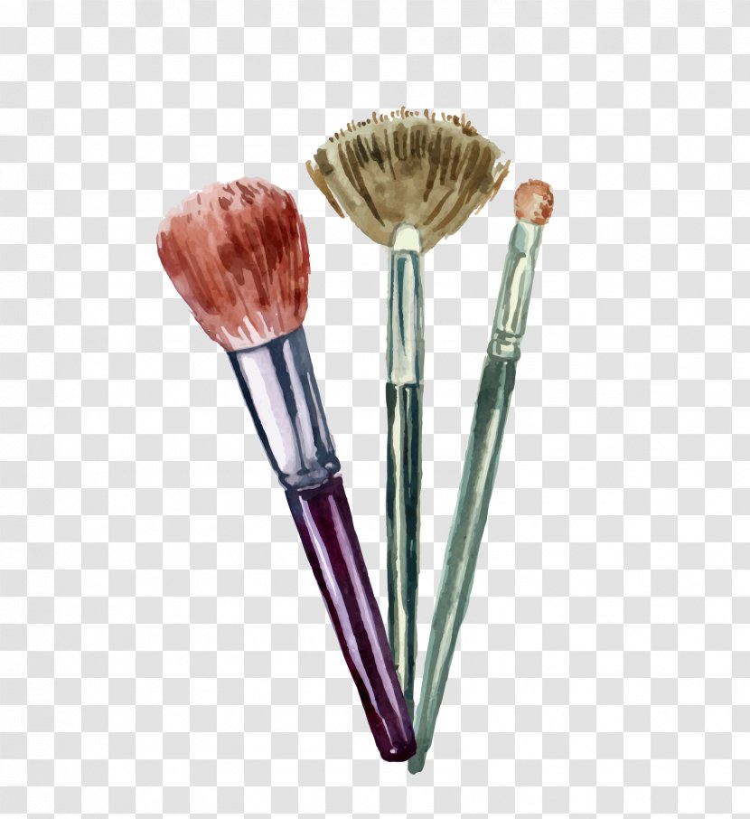 Cosmetics Graphic Design Illustration - Brush - Makeup Combination Transparent PNG