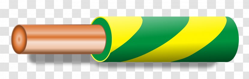 Electrical Wires & Cable Ground - Power - Yellowish Green Transparent PNG