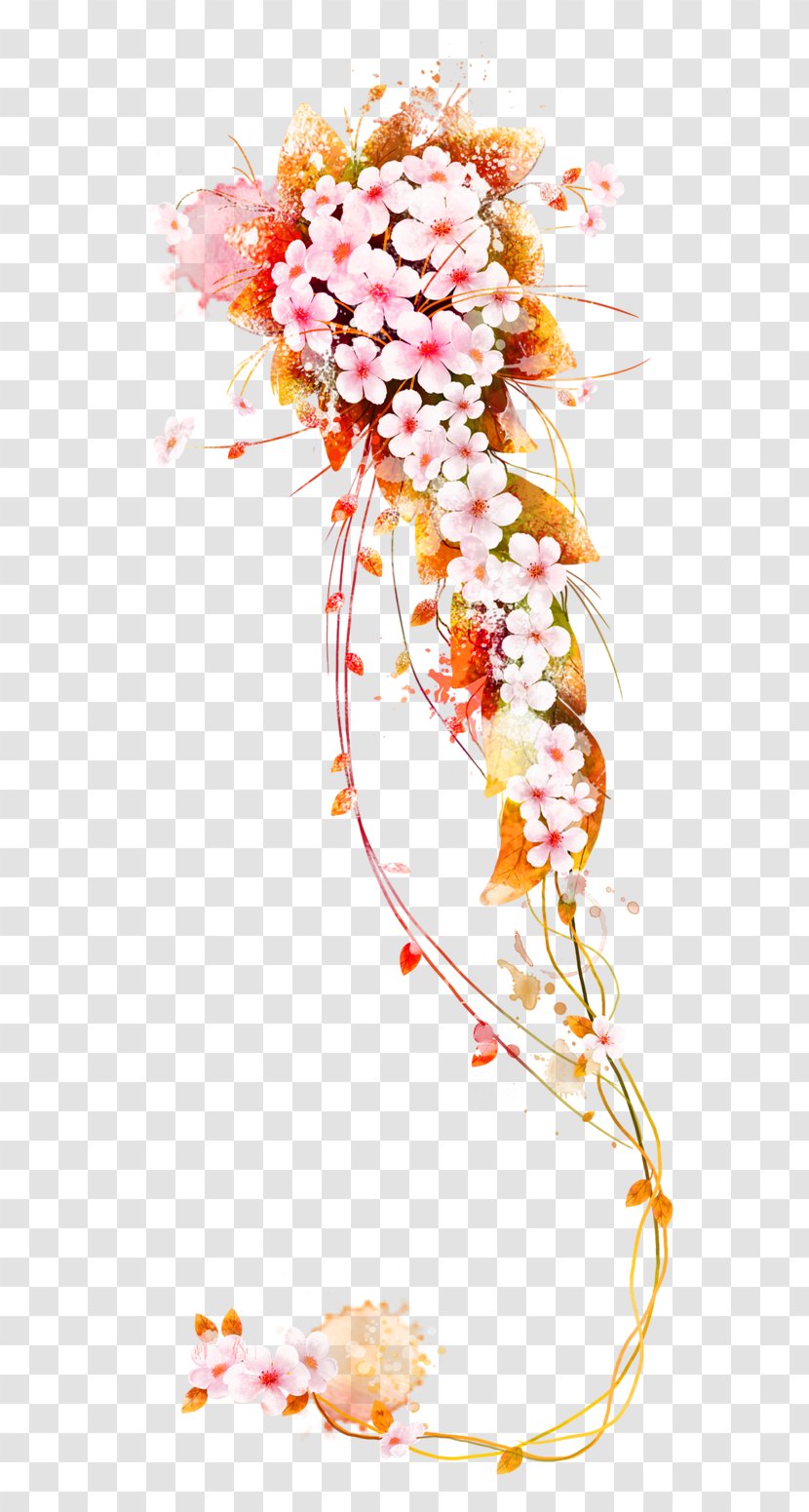 Flower Euclidean Vector - Color - Pink And Fresh Bouquet Decorative Pattern Transparent PNG