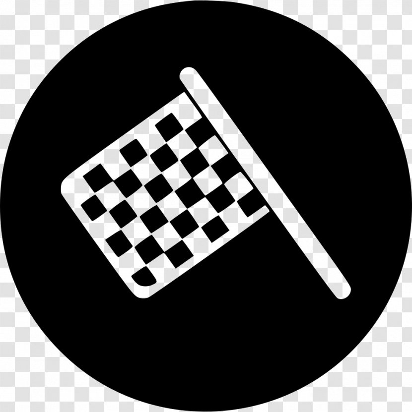 Racing Flags Clip Art - Black And White - Flag Transparent PNG