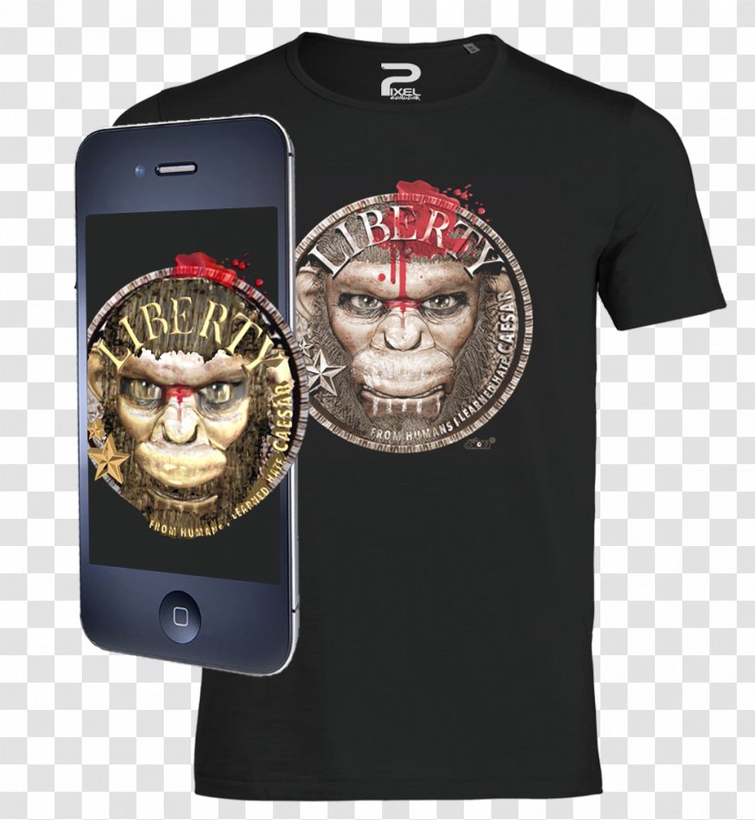 T-shirt Caesar Planet Of The Apes Sleeve Augmented Reality - Tree Transparent PNG