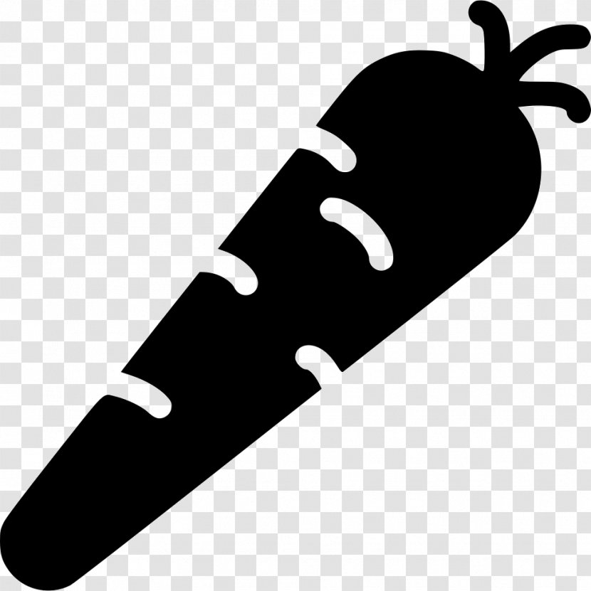 Clip Art Vector Graphics Image Food - Black And White - Carrot Transparent PNG
