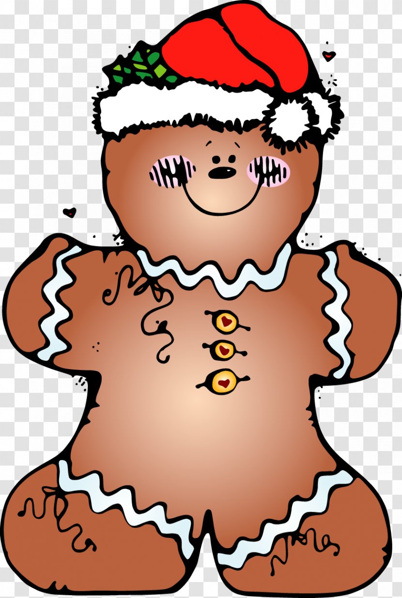 Christmas Clip Art - Watercolor - Gingerbread Man Transparent PNG