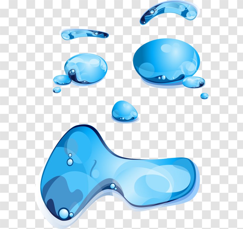 Drop - Aqua - Drops Face Transparent PNG