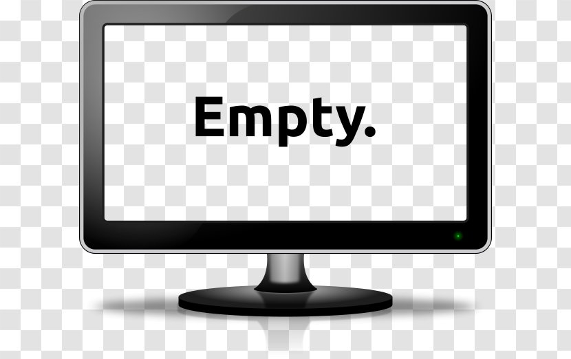 Laptop Computer Monitors Clip Art - Liquidcrystal Display - Empty Cliparts Transparent PNG