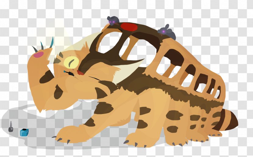 Catbus Fan Art Drawing - Tiger - Totoro Transparent PNG