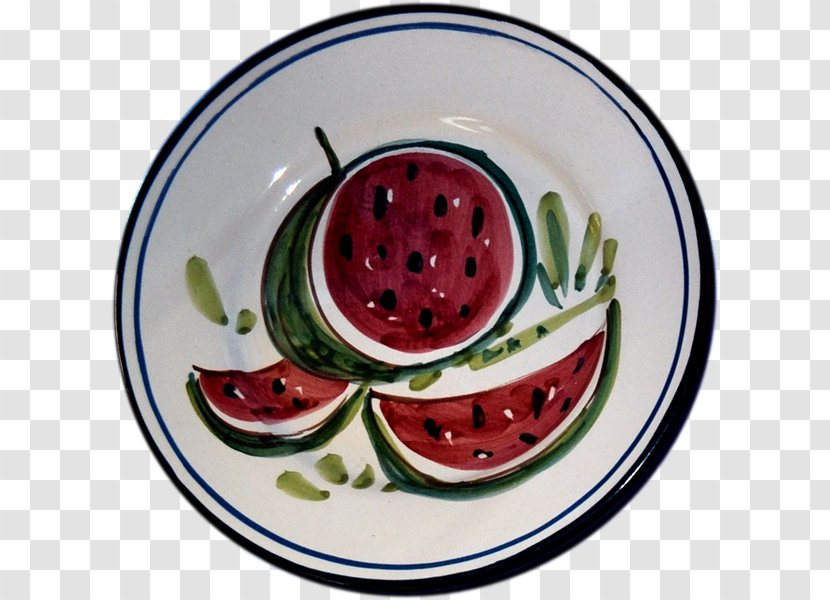 Watermelon Plate Ceramica Iovine Di Antonio Platter - Vietri Sul Mare - Lumière Transparent PNG