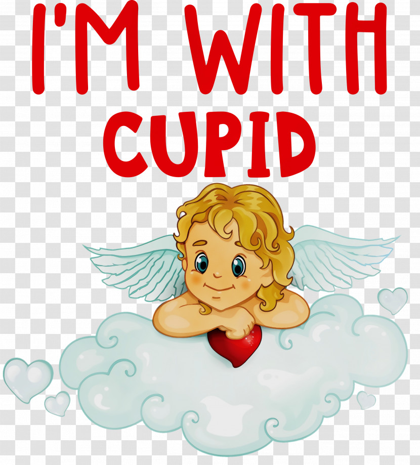 Cartoon Angel Drawing Cupid Character Transparent PNG