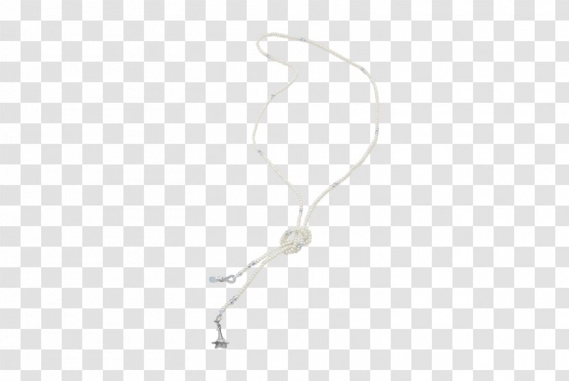 Necklace Body Jewellery Silver - White Transparent PNG