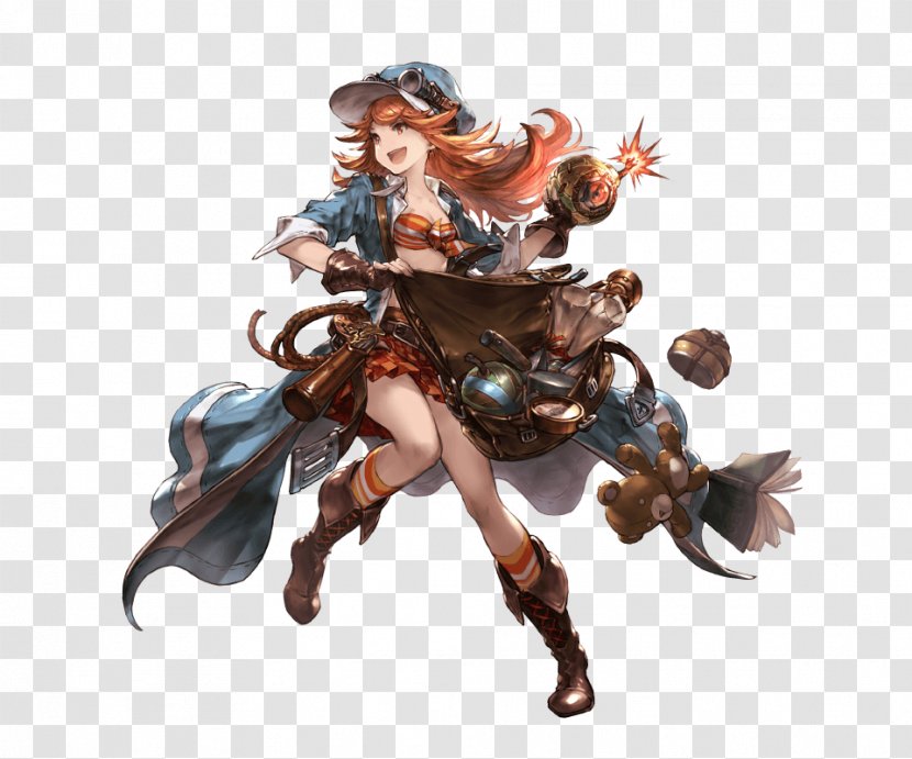 Granblue Fantasy Concept Art Museum Character - Action Figure - Model Sheet Transparent PNG