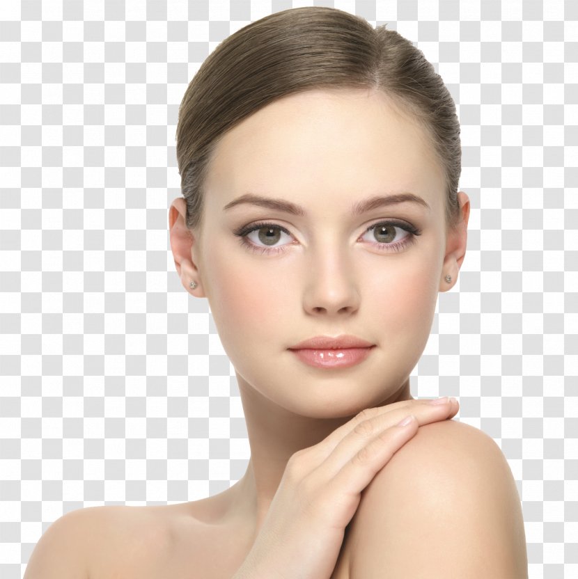 Cosmetics Model Face Sunscreen Lotion Transparent PNG