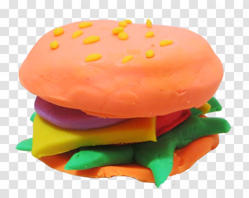 Hamburger Fast Food Play-Doh Cheeseburger Veggie Burger - Orange - Meal Set Transparent PNG