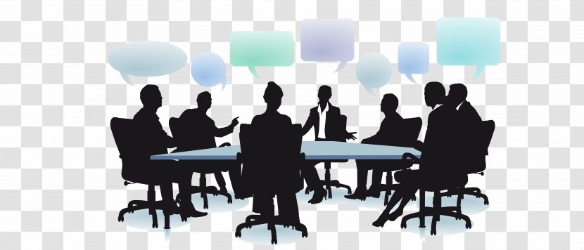 Dialogue Social Organization Business Management - Communication - People Meeting Silhouette Transparent PNG