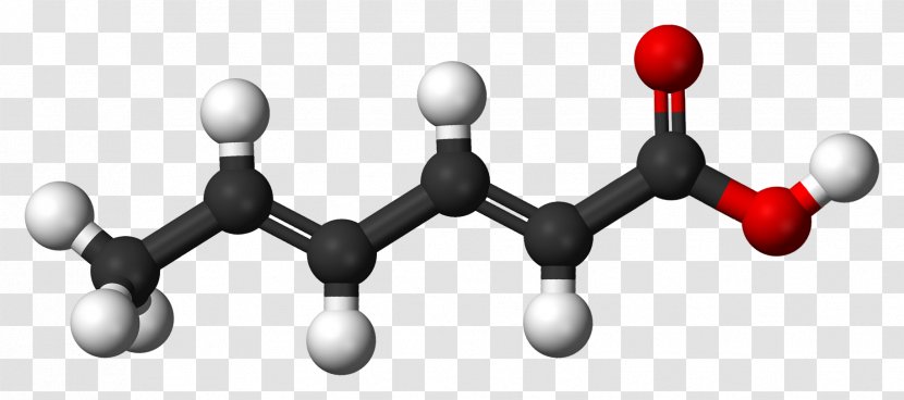 Potassium Sorbate Sorbic Acid Sodium Calcium Ball-and-stick Model - Preservative Transparent PNG