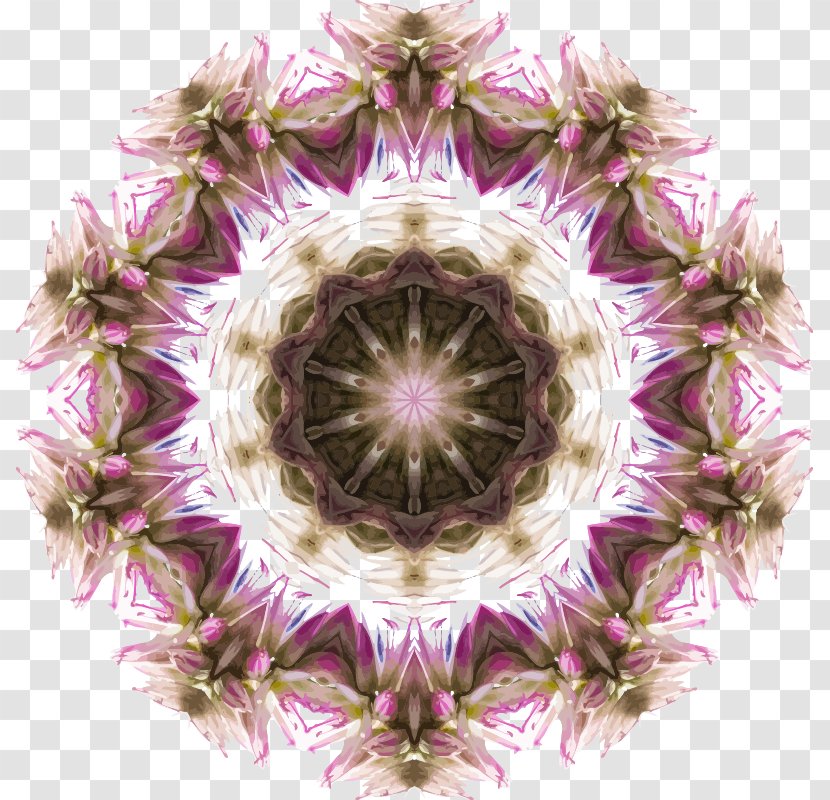 Kaleidoscope Clip Art - Color - Wild Flower Transparent PNG