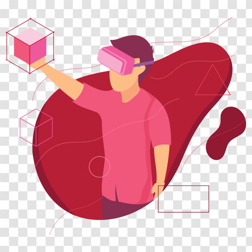 Illustration Thumb Virtual Reality Clip Art Augmented - Cartoon - Modi Face Transparent PNG