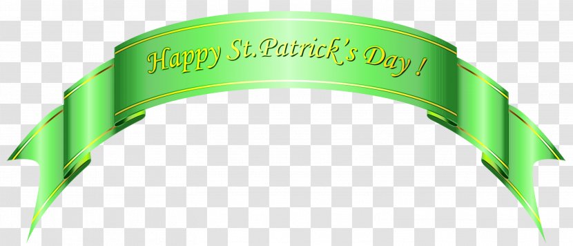 Saint Patricks Day - Web Banner - Wristband Green Transparent PNG