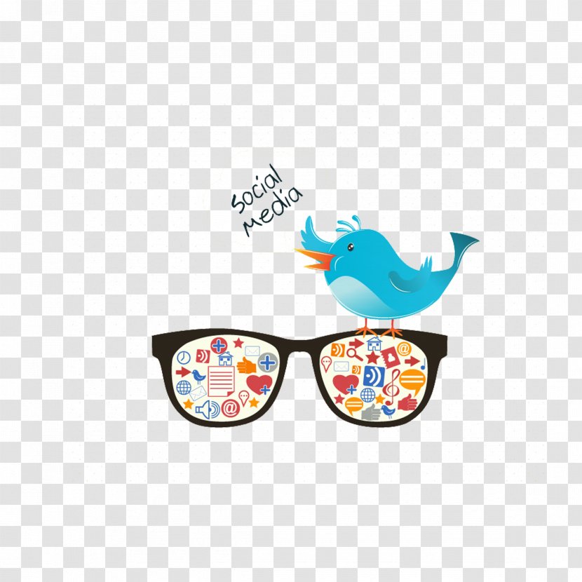 Social Media Icon - Vision Care - Twitter Bluebird Illustration Transparent PNG