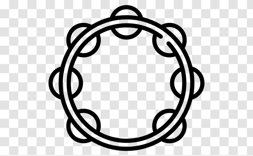 Tambourine Drawing Musical Instruments - Flower Transparent PNG