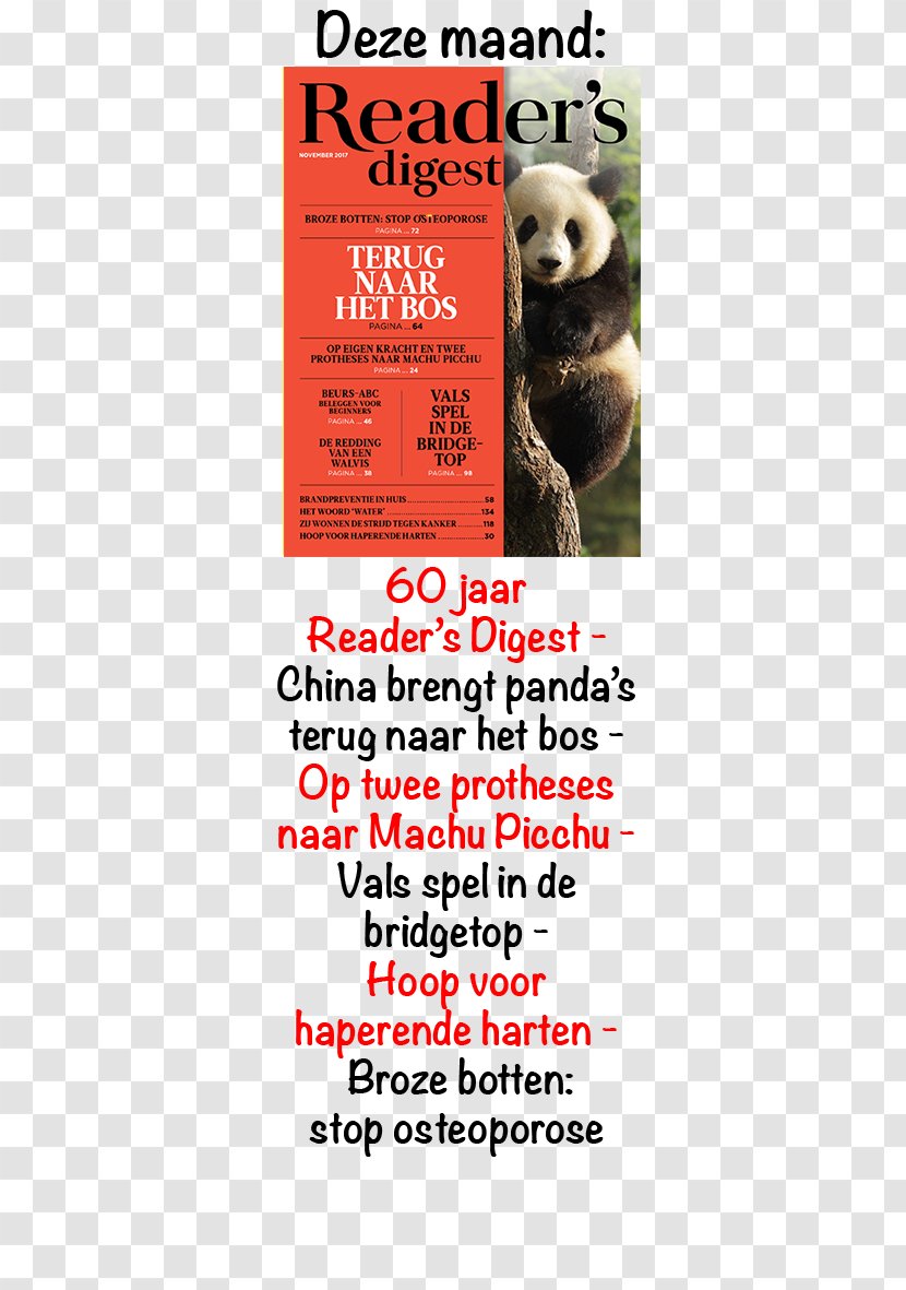 Magazine Reader's Digest Snout Size NIPPON SHUPPAN HANBAI INC. - Advertising Transparent PNG