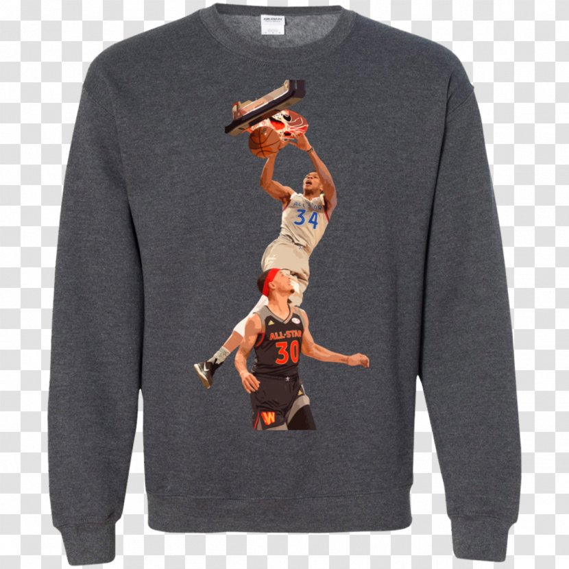 T-shirt Christmas Jumper Hoodie Sweater Day - Long Sleeved T Shirt - Steph Curry Transparent PNG