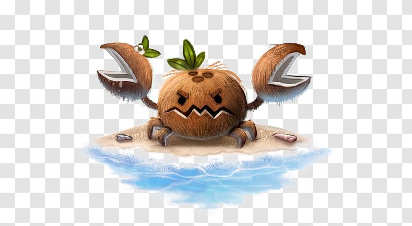 Pokxe9mon Sun And Moon Coconut Crab Drawing - Sand Transparent PNG