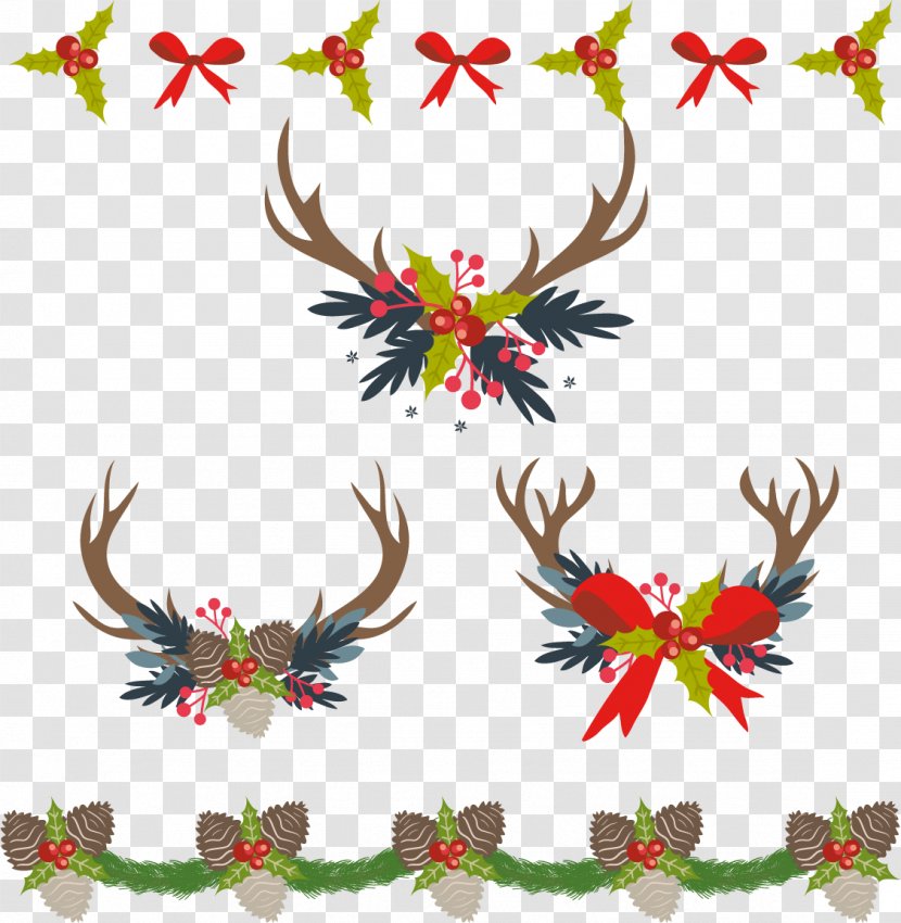 Christmas Decoration Computer File - Clip Art - Retro Border Transparent PNG