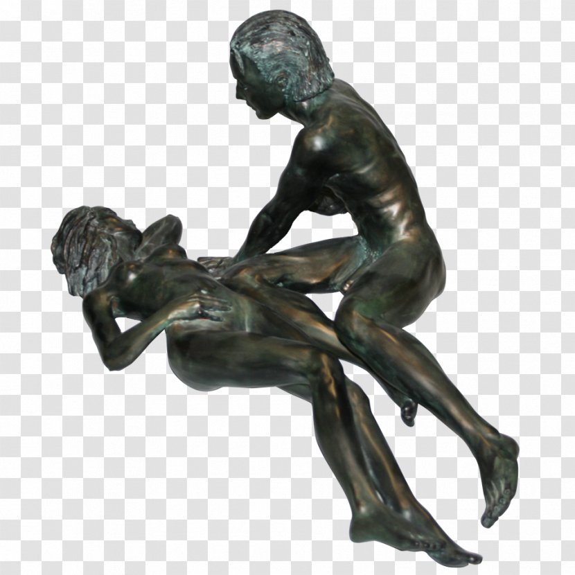 Bronze Sculpture Classical Classicism - Statue - Adam And Eve Paper Dolls Transparent PNG