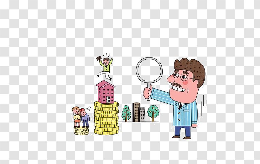 Cartoon Drawing - Material - Characters Magnifying Glass Transparent PNG