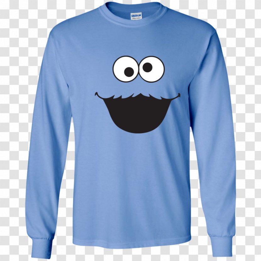 Long-sleeved T-shirt Sizing Clothing - White - Cookie Monster Transparent PNG