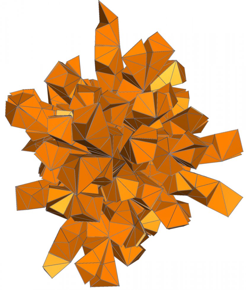 Symmetry Leaf Pattern - Orange Transparent PNG