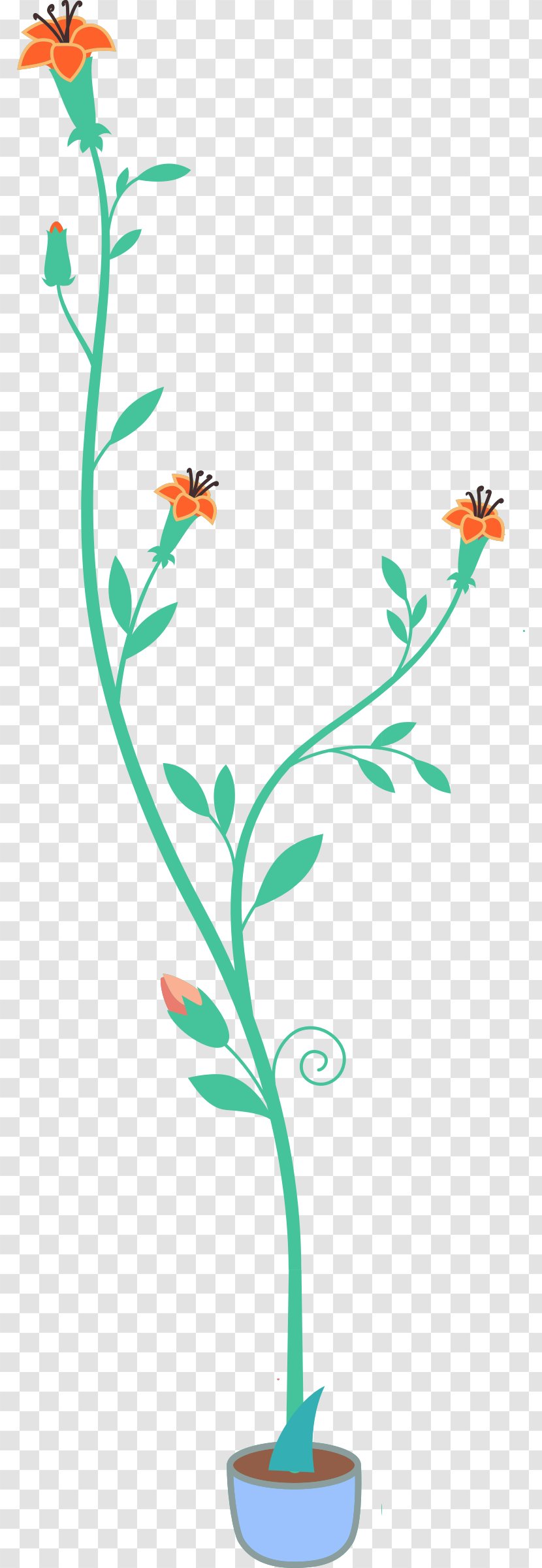 Flower Plant Clip Art - Artwork - Pot Top View Transparent PNG