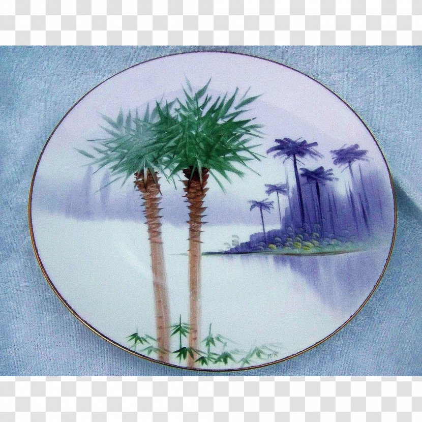 Platter Plate Flowerpot Tree Tableware - Hand-painted Trees Transparent PNG