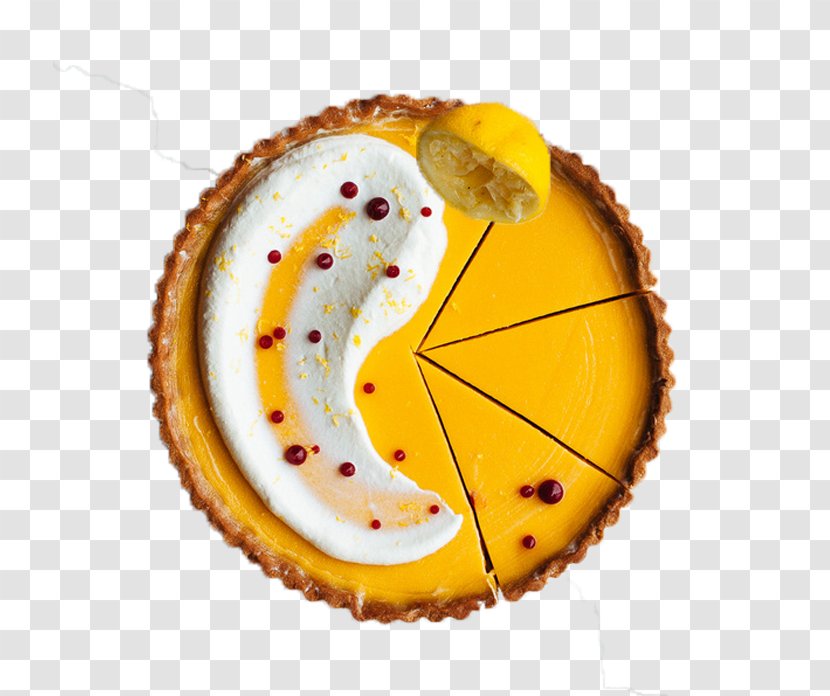 Buttermilk Lemon Tart Earl Grey Tea - Whipped Cream - Mango Biscuits Transparent PNG