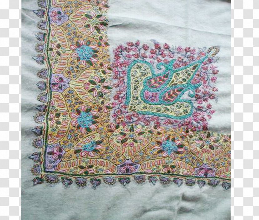 Kashmir Paisley Shawl Pashmina Jamawar - Silk - Violet Transparent PNG