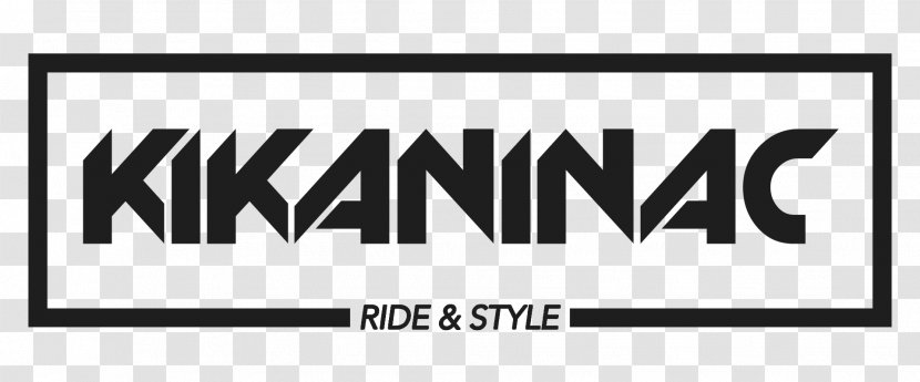 Logo Brand Font KIKANINAC Sticker - Black M - Best Seller Transparent PNG